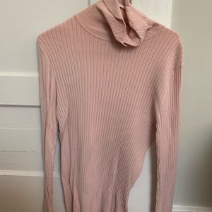 Pink turtle neck